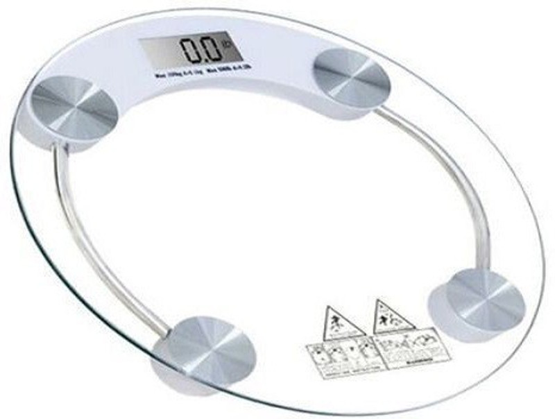 GLOWISH GL_MP_300 PORTABLE HEALTH AND FITNESS PERSONAL HIGH QUALITY GLASS Weighing Scale(White)