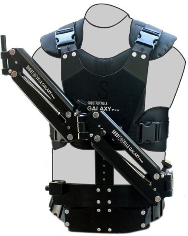 Shootvilla Galaxy Pro Dual Arm Vest Body Mounted Steadycam Handheld Stabilizer Video Camera Camcorder up to 10kg/22lbs (SV-GPVA) SV-GAV-PRO Camera Rig