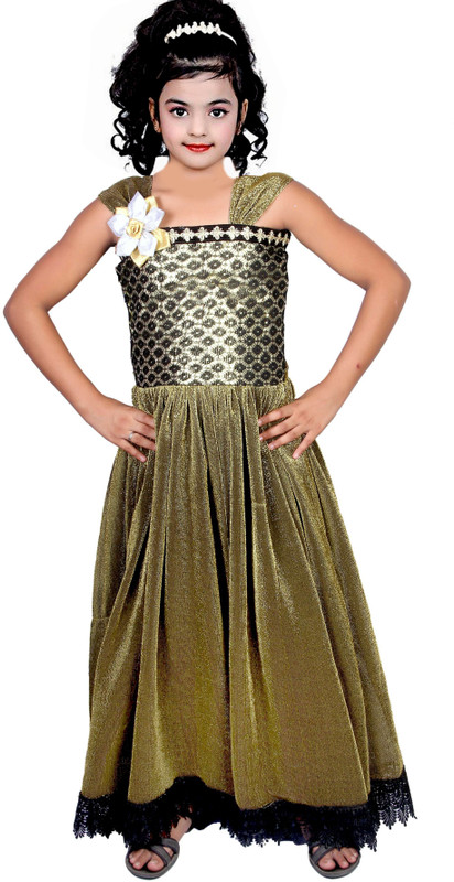 girls maxi full length party dress