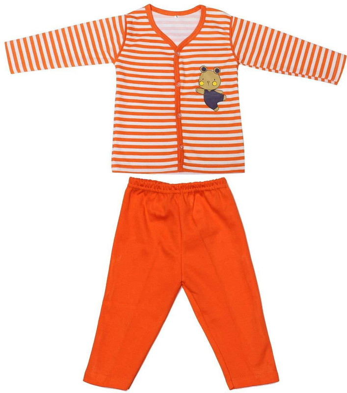 babeezworld Kids Nightwear Boys & Girls Printed Cotton Blend(Multicolor Pack of 1)