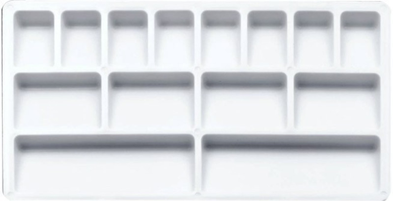 khyati PLASTIC 5 Paint Wells Palettes(Set of 5, White)
