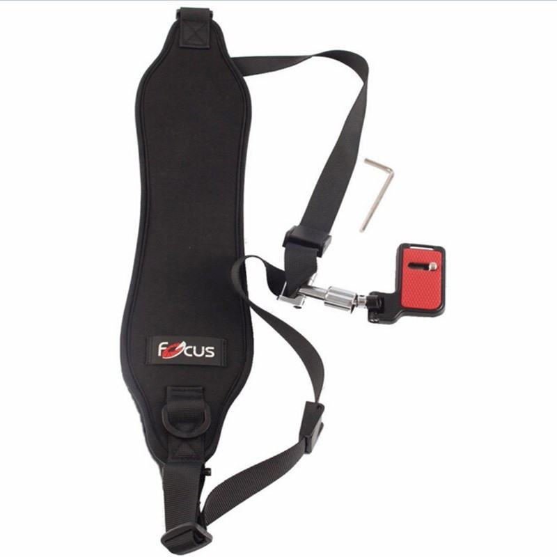 Axcess Focus F-2 Camera Strap Rapid Quick Single Shoulder Black Belt Strap with F2 plate Strap(Black)