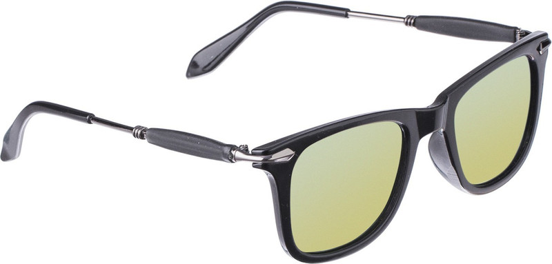 Asar Creations Rectangular Sunglasses(Yellow) Asar Creations Rectangular Sunglasses(Yellow)