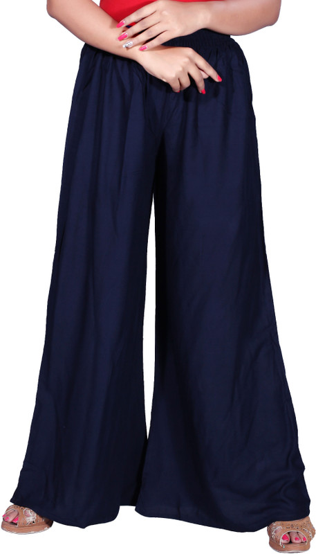 pravin Regular Fit Women Blue Trousers