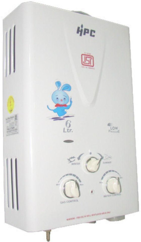 HPC 6 L Gas Water Geyser (Prince, White)