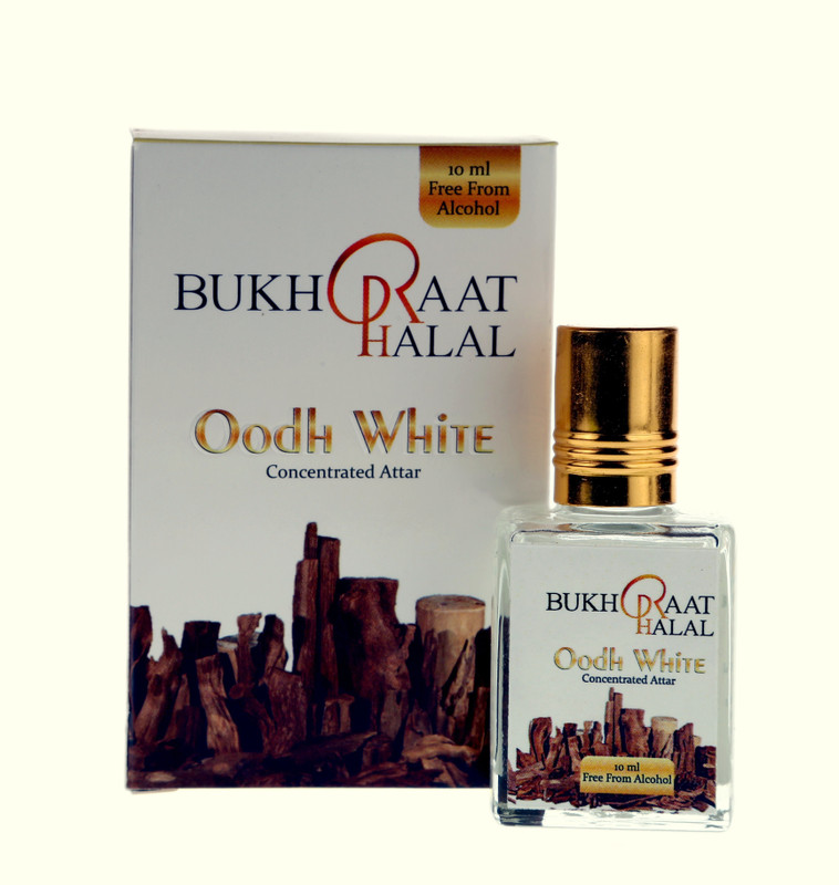RACKDACK BUKHRAAT HALAL OUDH WHITE CONCENTRATED PERFUME ROLL-ON Floral Attar(Oud (agarwood))
