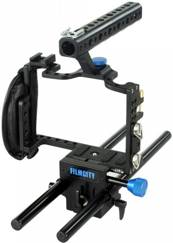 FILMCITY Lightweight Cage with Rod Support for Panasonic Lumix GH3 / GH4 C-G34-L Camera Rig