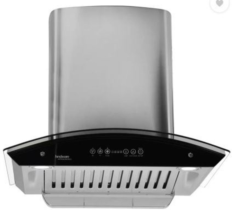 Hindware CLEO-HEAT Auto Clean Wall Mounted Chimney(Silver 1200 CMH)