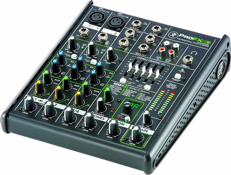 Mackie PROFX4V2 4-Channel Compact Mixer with Effects Wired DJ Controller