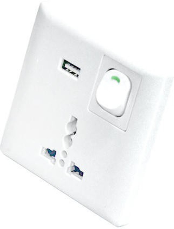 aplink Wall Socket Switch 1port USB Power Supply3 Pin 10A Modular Light Port Interface 5 A Three Pin Socket