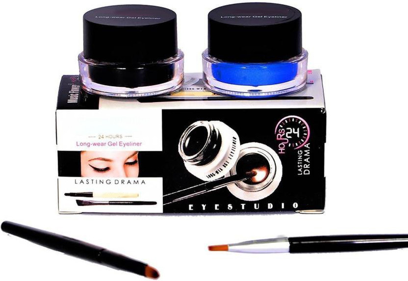 le maroco waterproof gel eye liner blue and black 6 g(blue, black)