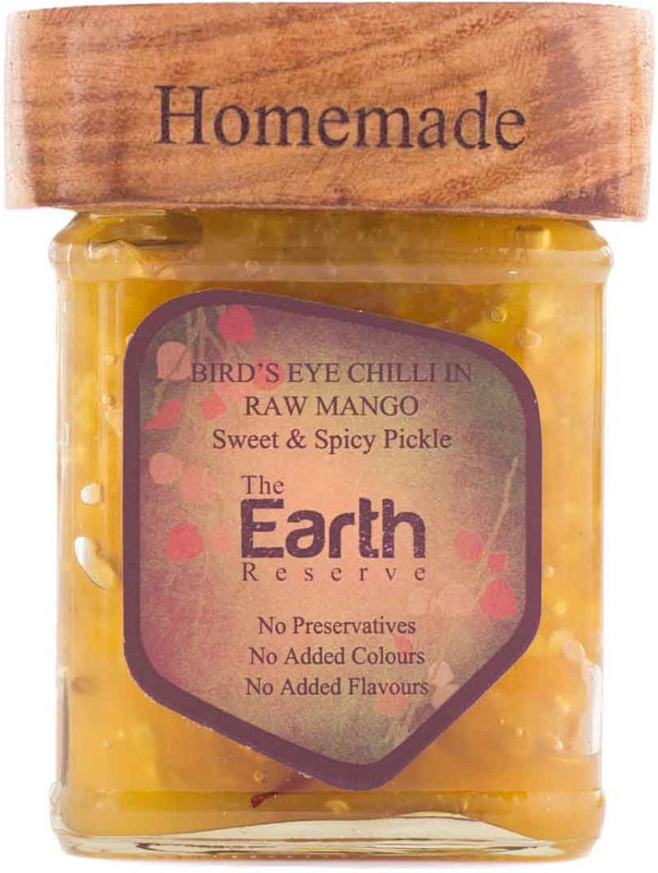 the earth reserve 0010090010056 Mango, Green Chilli Pickle(300 g)