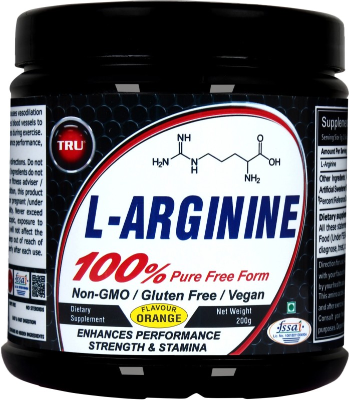 TRU L-ARGININE EAA (Essential Amino Acids)(200 g, Orange)