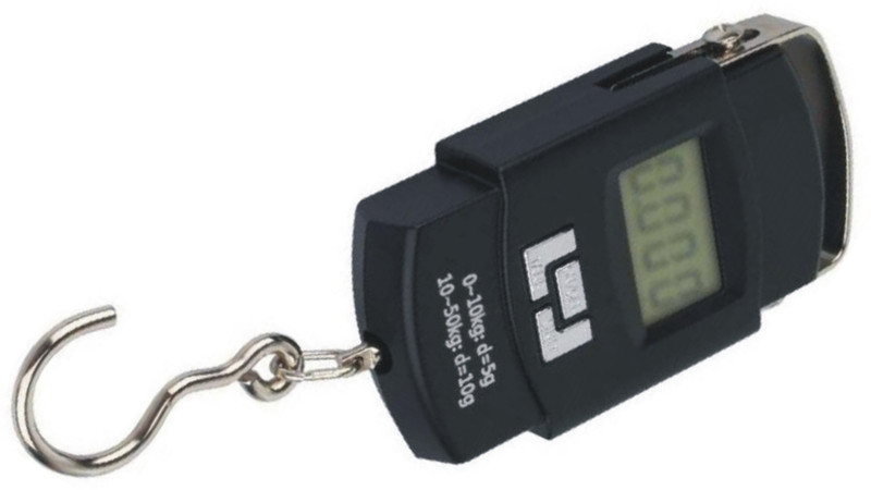 GLOWISH 50kg x 10g Portable Scale Fishing Weight Luggage Scale for Bag Baggage Suitcase Digital Travel Hanging Hook Scales LCD Steelyard Weighing Scale(Multicolor)