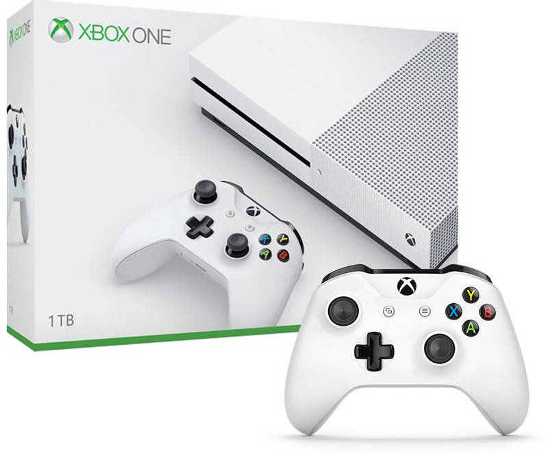 Microsoft Xbox One S 1 TB(White, Additional Xbox One Controller)