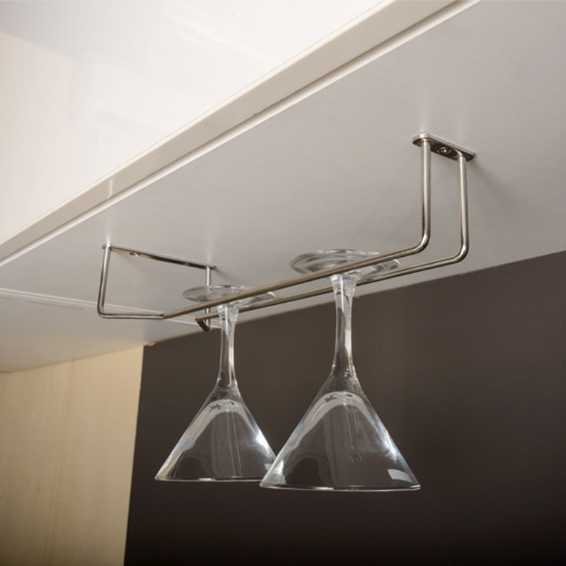 KEEPWELL Single Line Long 20.5" Stainless Steel Wine Rack