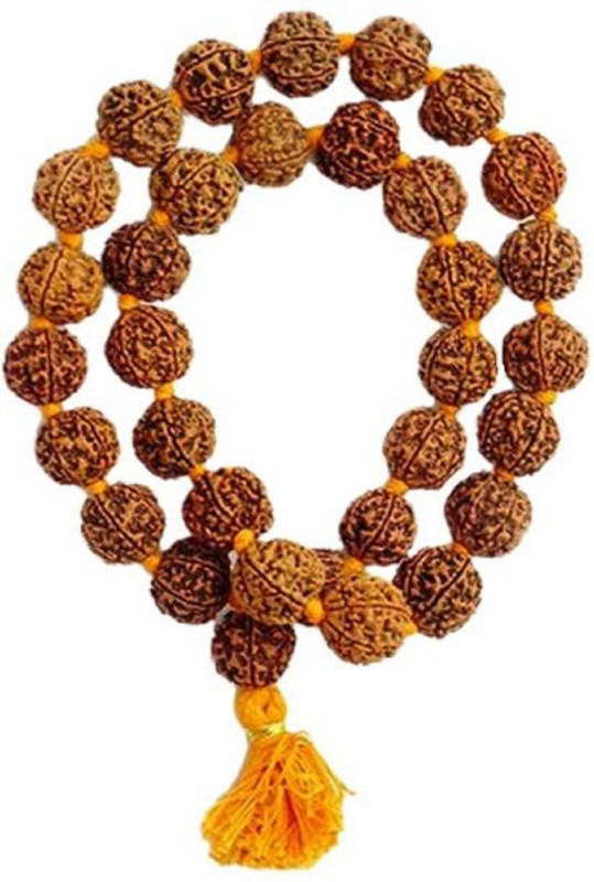 haridwar astro 100% Original Lab Certified Nepal Rudraksha Mala Alloy Necklace