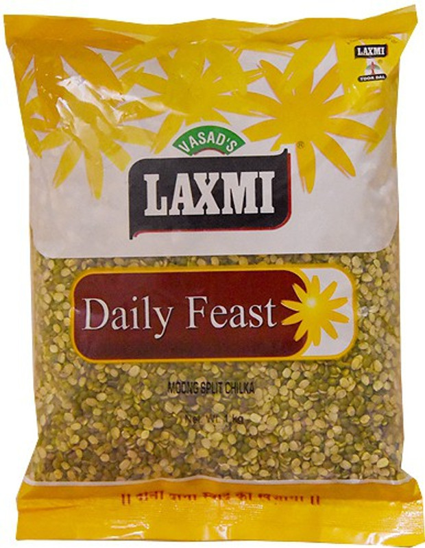 Laxmi Unpolished Green Moong Dal (Split)(1 kg)