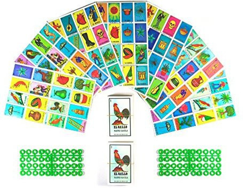 Buy Naipes Gacela Loteria Mexicana Board Game Kit Loteria Mexicana