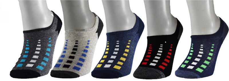 hicode Men & Women Self Design Low Cut(Pack of 5)
