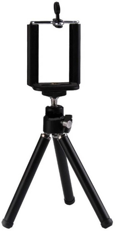 eDUST Premium Quality Extendable Metal Mini Tripod Tripod(Black, Supports Up to 1200 g)