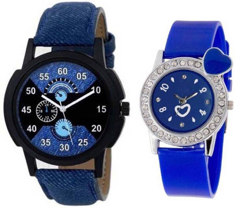 goodfortune HKF219 Latest Trending Combo of 2 Designs Of Couples Watches Trending Fashion for Men,Women & Boys,Girls Analog Watch  - For Men & Women