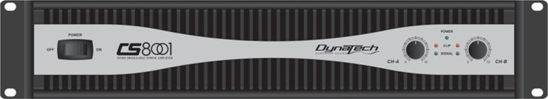 Dynatech CS-8001 590 W AV Power Amplifier(Black)