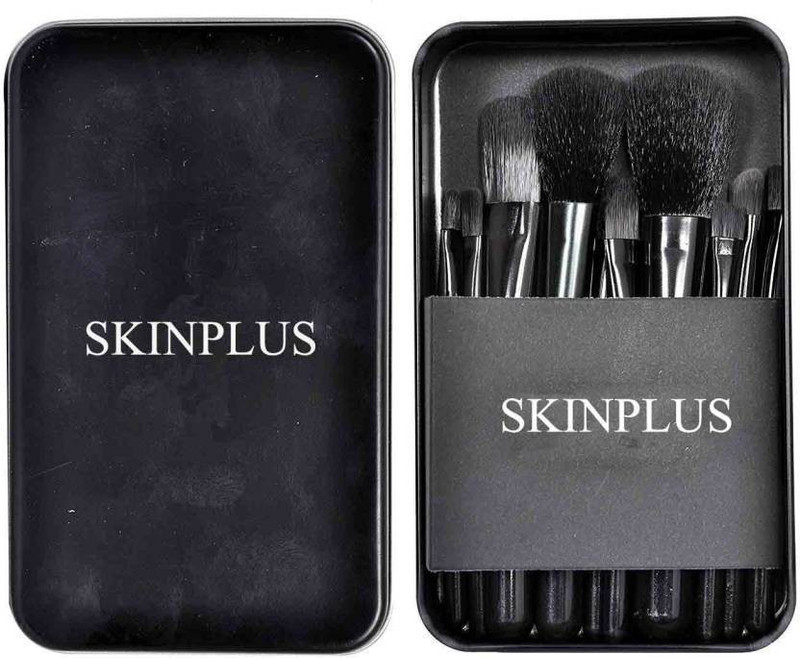 skinplus Cosmetic Makeup Brush Set with Storage Box(Pack of 12)