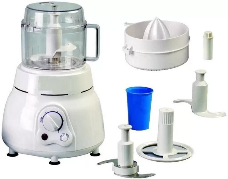 Grizzly Best Quality 3 in 1 Atta Kneader & Chopper & Whipper 650 W Food Processor(Multicolor)