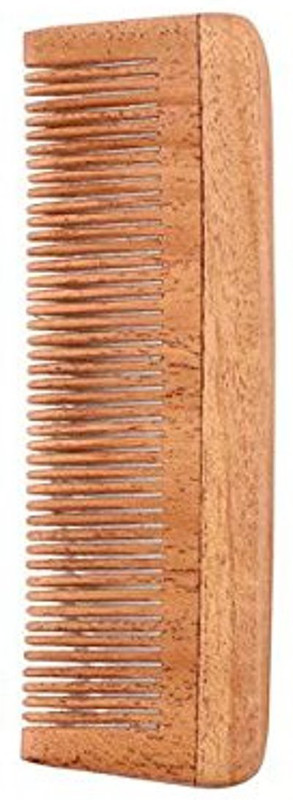 stylazo Neem Wood Fine Teeth Comb Anti-Hairfall & Anti-Dandruff Comb Wooden Hair Comb