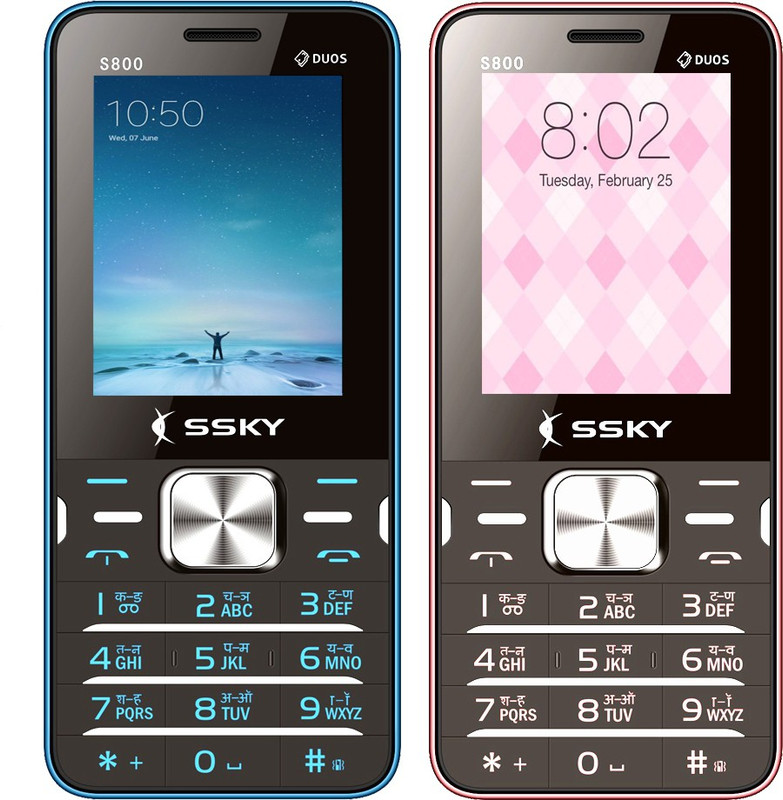 Ssky S800 GLOW Combo of Two Mobiles(Blue&Rose Gold) Ssky S800 GLOW Combo of Two Mobiles(Blue&Rose Gold)