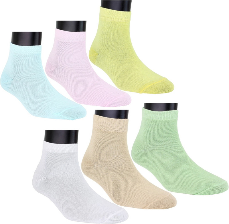 Neska Moda Women Solid Ankle Length(Pack of 6)