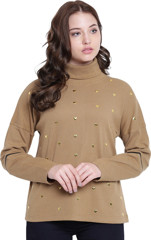 Texco Full Sleeve Embellished Women Sweatshirt