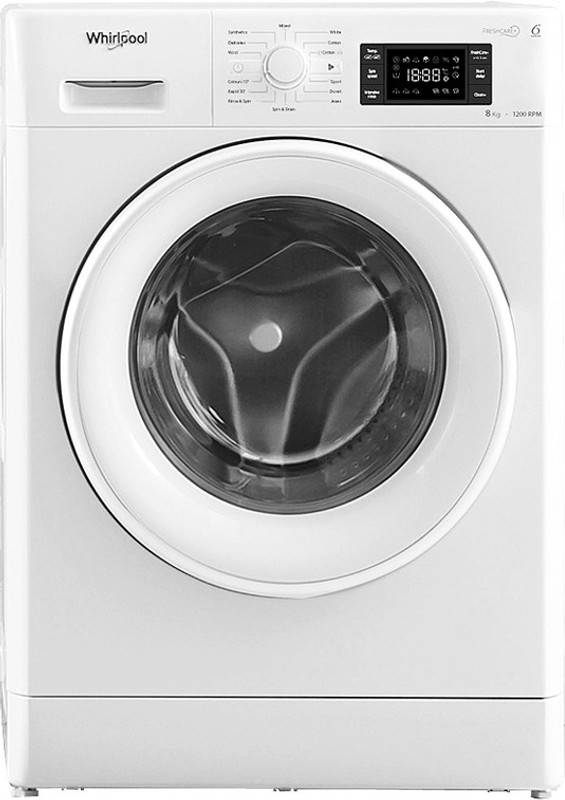 Whirlpool 8 kg Fully Automatic Front Load White(Fresh Care 8212)