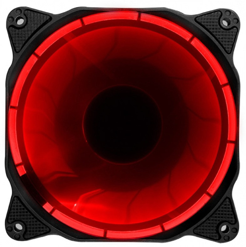 BBC 1*RING FAN RED LED 120MM Cooler(BLACK WITH RED LED)