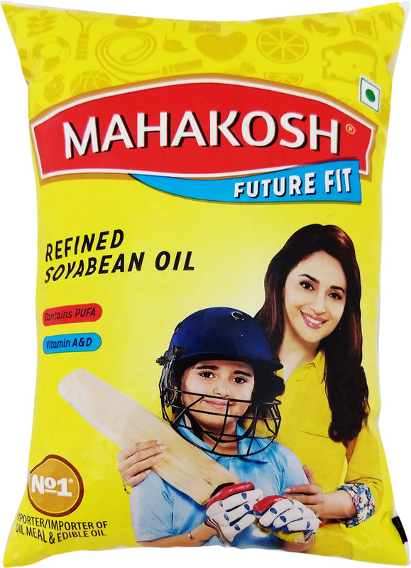 Mahakosh Refined Soyabean Oil Pouch(1 L) Mahakosh Refined Soyabean Oil Pouch(1 L)