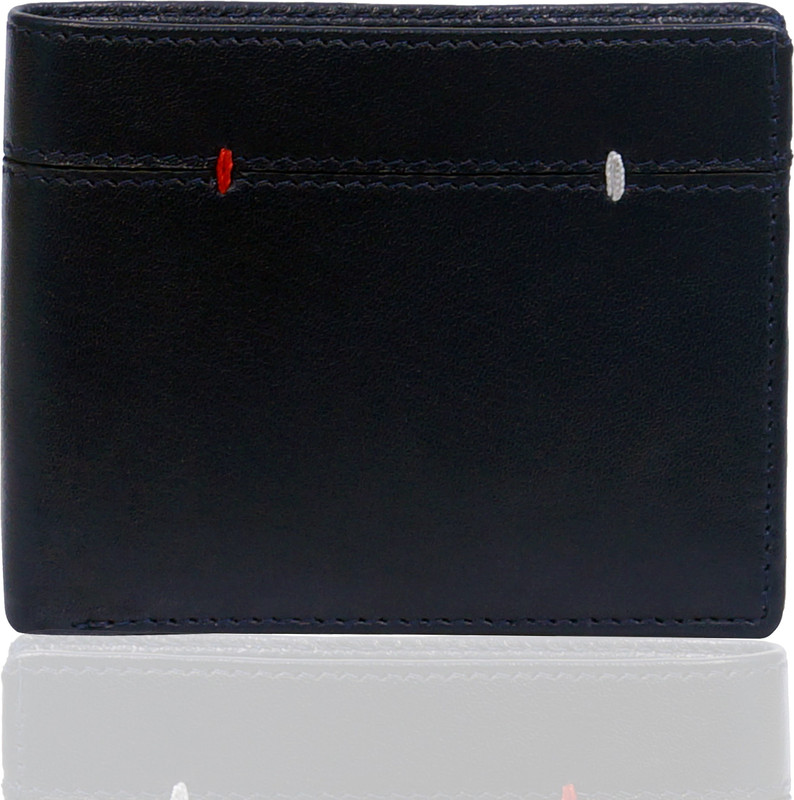 samtroh Men Blue Genuine Leather Card Holder(6 Card Slots)