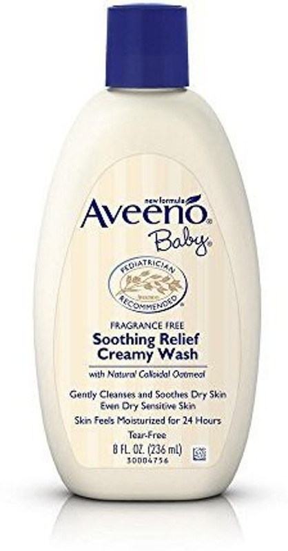 Aveeno Baby Soothing Relief Creamy Wash Fragrance Free(236 ml)