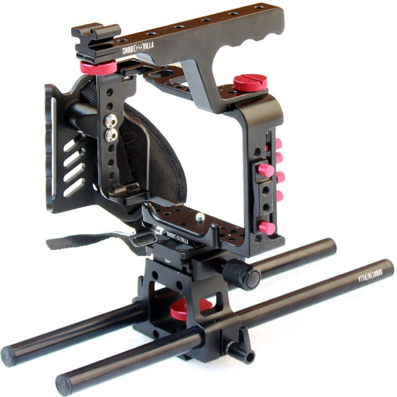 Shootvilla A7s Camera Cage +Top Handle+Base Clamp+Hand Strap+Bag SV-CA7s Camera Rig
