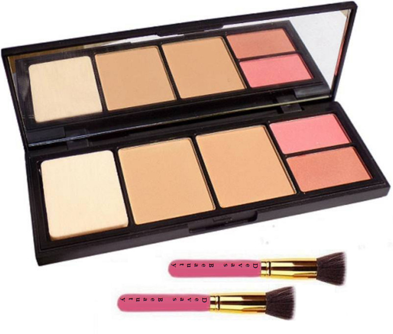 divas beauty Makeup Brush & Viva Gram Colour Pressed Powder Blush With Compact(Set of 3)