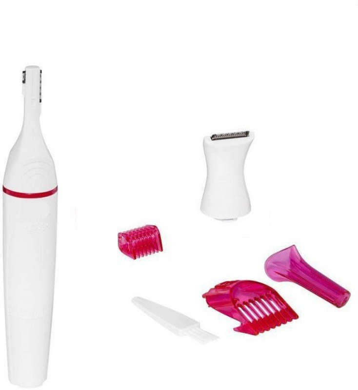 sell4you Professional Best Quality Bikini Trimmer Shaving Style Women/Men Eyebrow Underarms Hair Remover 5Pc  Runtime: 30 Trimmer for Women(Pink)
