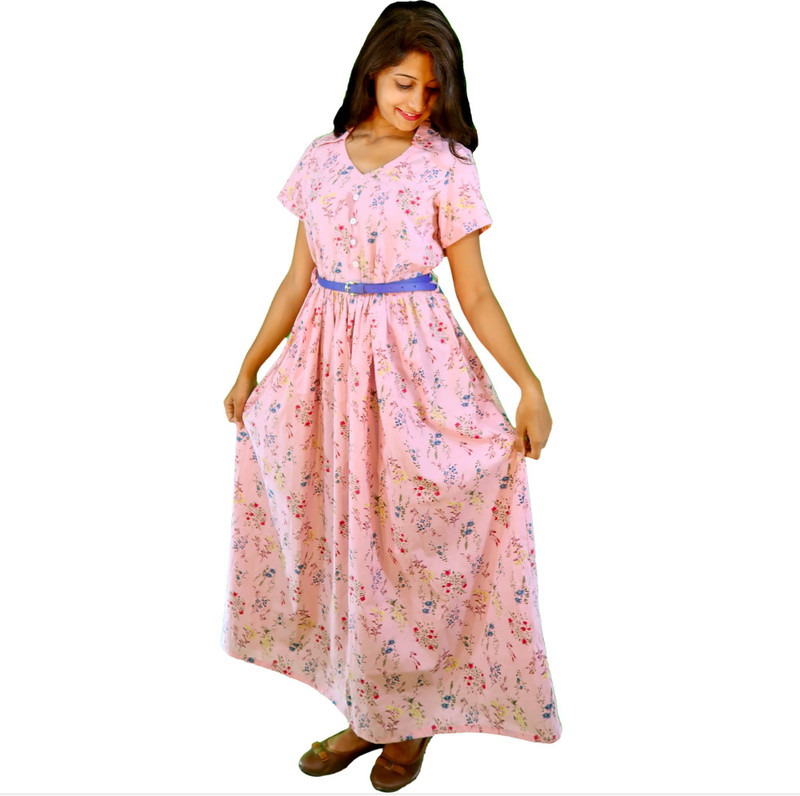 amour 316 Women Maxi Pink Dress
