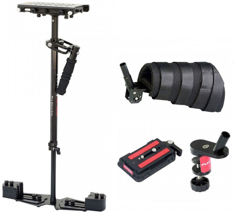 FLYCAM HD-5000 Handheld Camera Stabilizer Steadycam system Arm wrist Brace Support with Quick Release Plate for DSLR DV Cameras upto 5kg Sony canon Nikon Panasonic Video camera FLCM-HD5-AB-QT Camera Rig