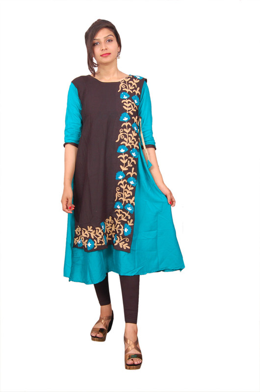 the majestic creation Casual Floral Print Women Kurti(Multicolor)