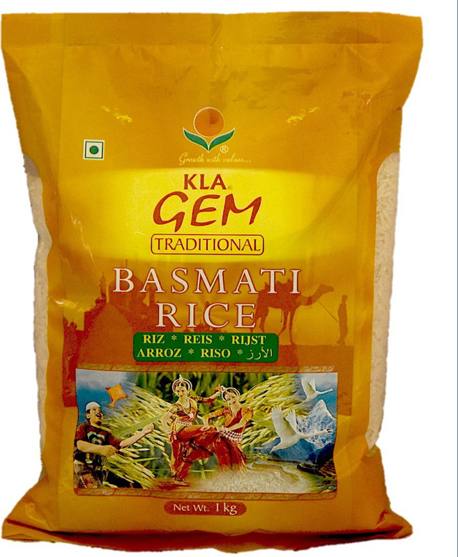 KLA Gem Traditional Dehradooni Basmati Rice, 1 Kg Raw Rice (Long Grain, Sticky)(1 kg)