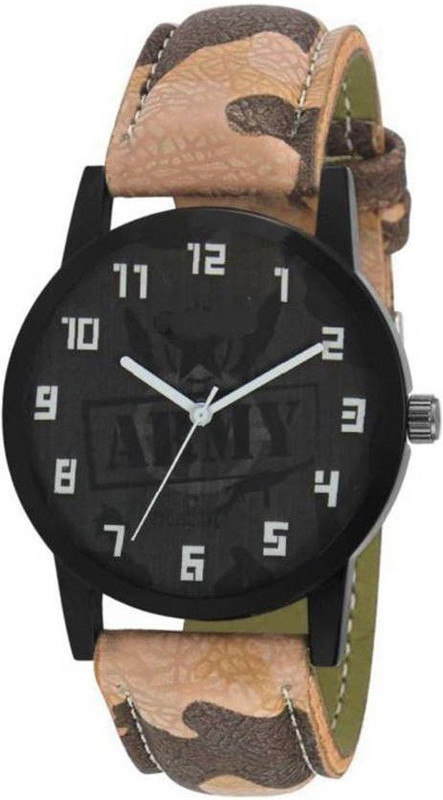next vision Leather Strap Army collection Watch For Boys Nxtv N11 Analog Watch  - For Men