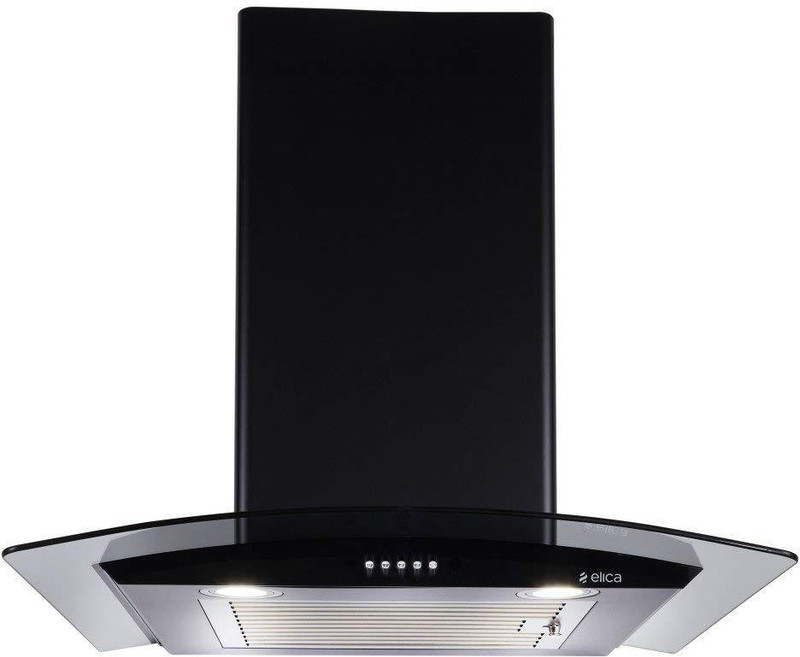 Elica ESCG BF 60 NERO Wall Mounted Chimney(Black 1100 CMH) Elica ESCG BF 60 NERO Wall Mounted Chimney(Black 1100 CMH)