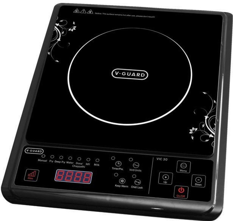 V-Guard VIC 30 Induction Cooktop(Black, Push Button) V-Guard VIC 30 Induction Cooktop(Black, Push Button)