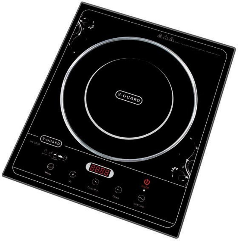 V-Guard VIC 1000 Induction Cooktop(Black, Touch Panel) V-Guard VIC 1000 Induction Cooktop(Black, Touch Panel)