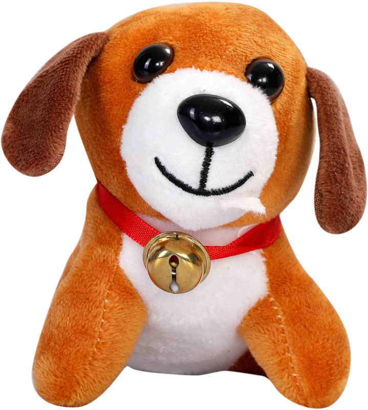 house of fun Dog with Bell in Neck  - 11 cm(Yellow)